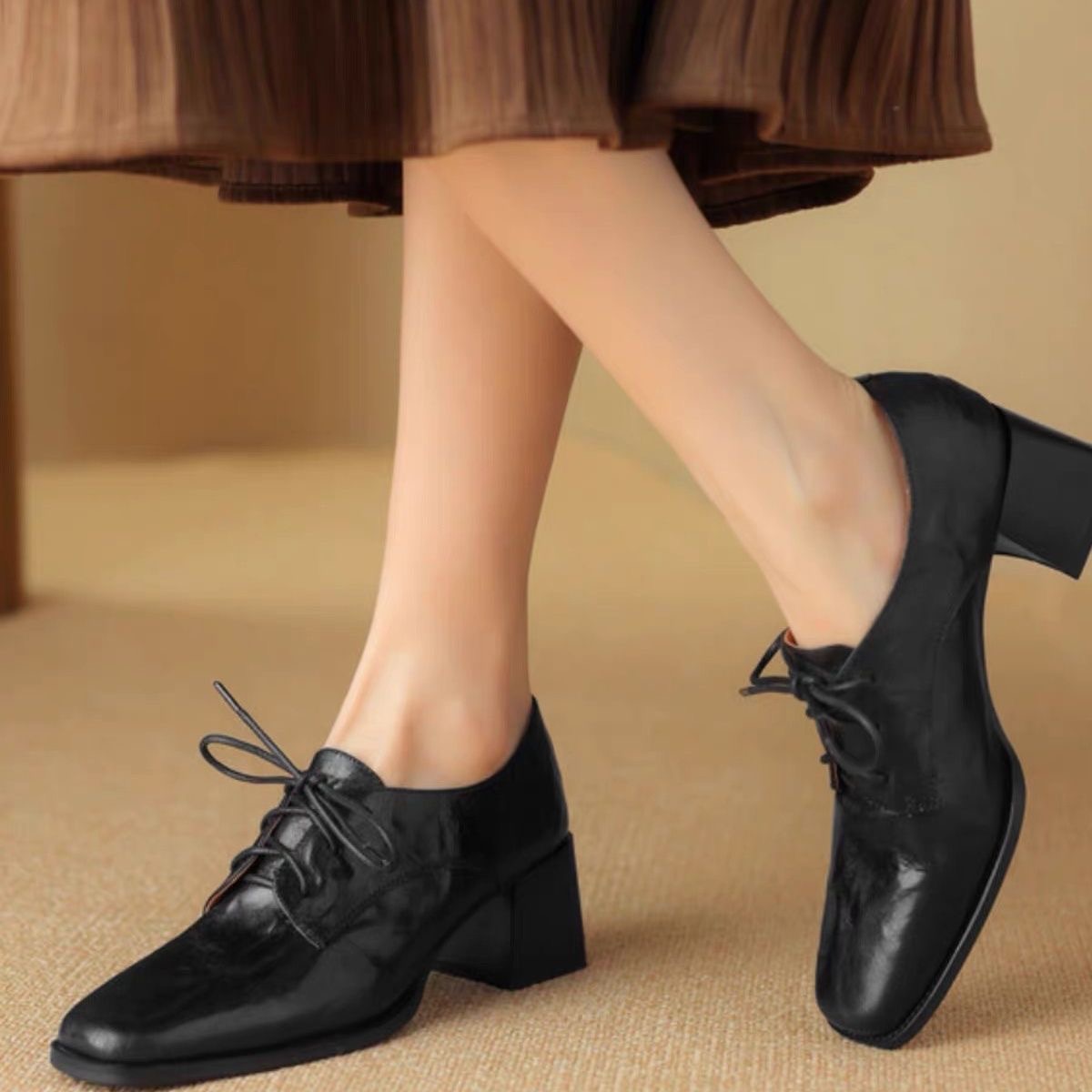 Oxford Lace Up Women - Zapatos Oxford de mujer con punta