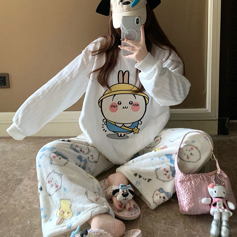 Women Shoes Xxl - Conjunto de pijama de forro polar