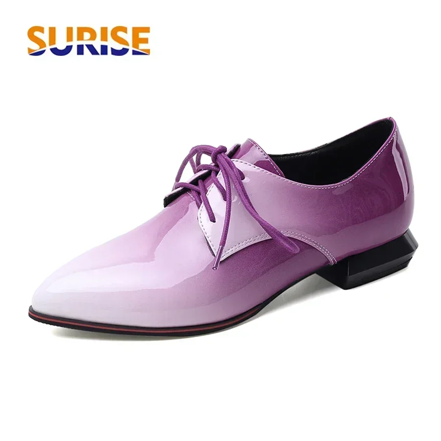 Oxford Lace Up Women - Oxfords británicos para mujer, zapatos planos