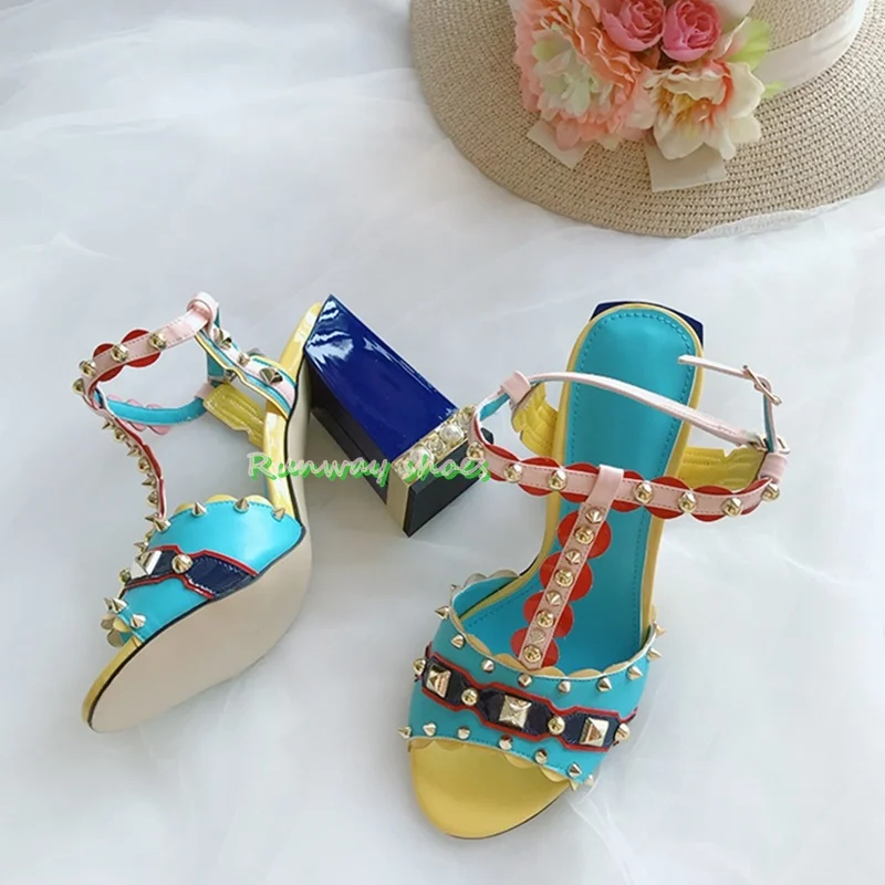 Women'S Shoes Clogs - Sandalias de tacón con perlas y