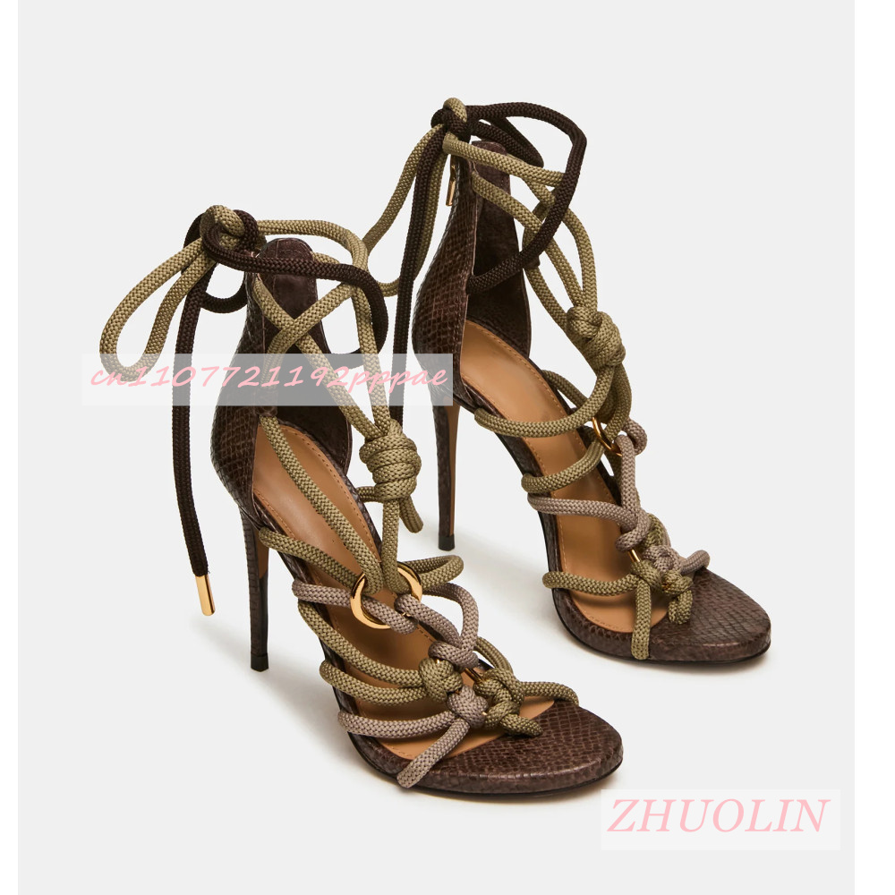 Women'S Shoes Quality - Sandalias de tacón alto con tiras