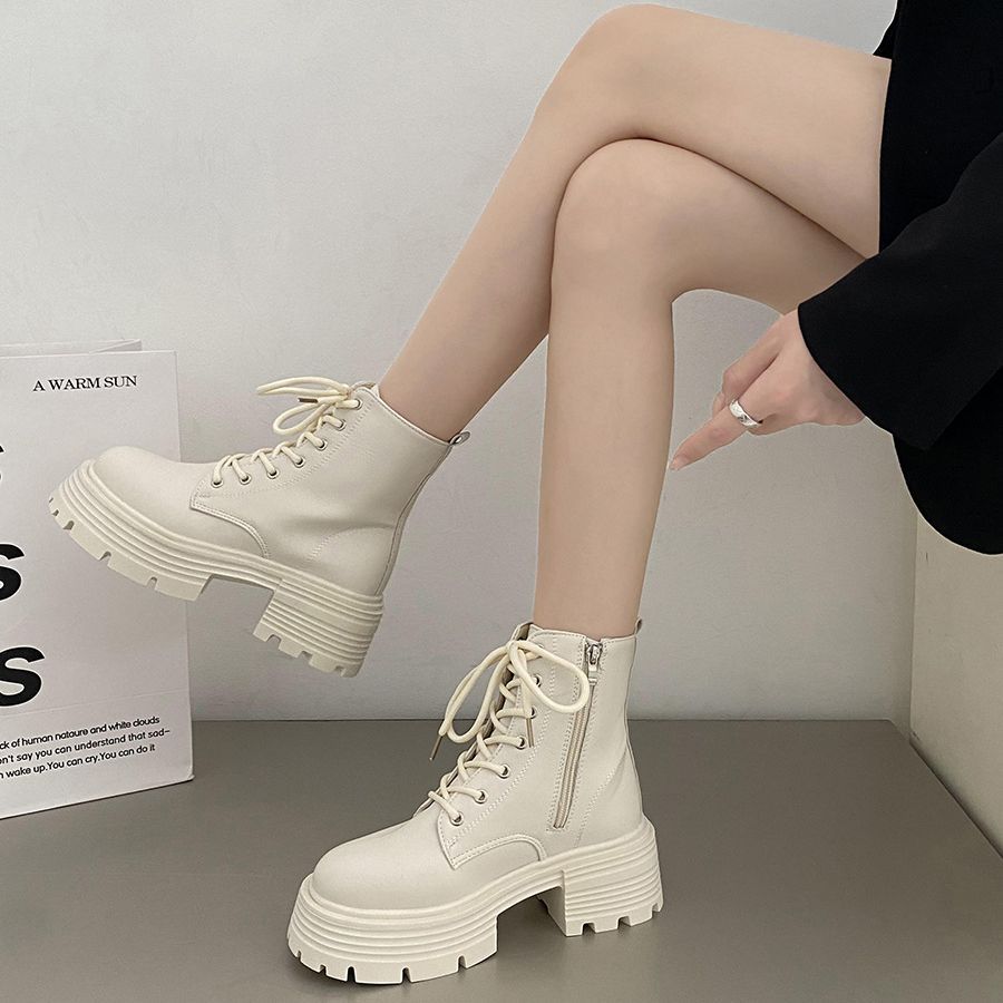 Botas cortas de estilo británi - Sock Boot Women reseña y precio