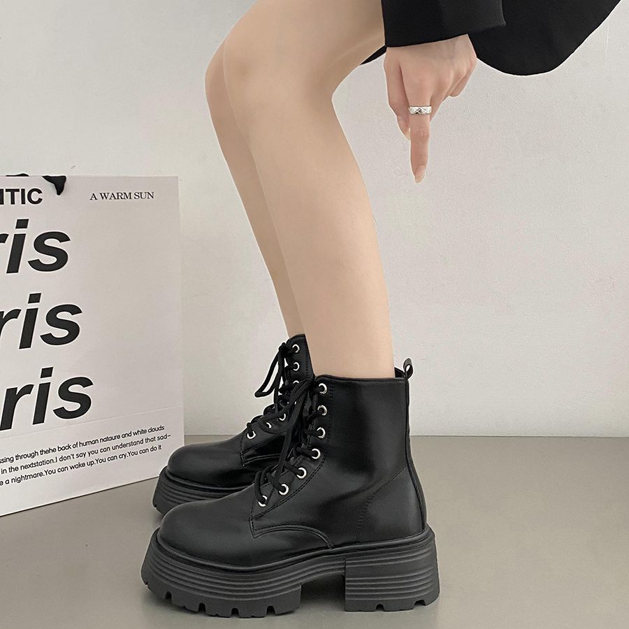 Botas cortas de estilo británi - Sock Boot Women reseña y precio