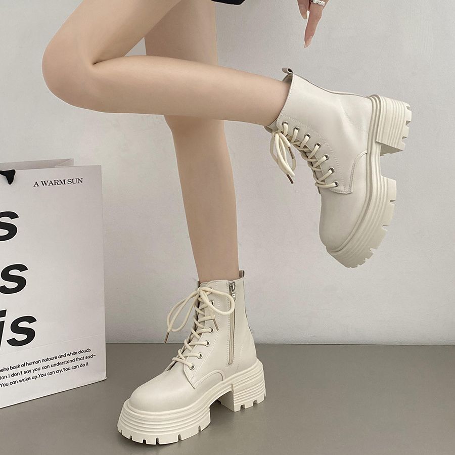 Botas cortas de estilo británi - Sock Boot Women reseña y precio