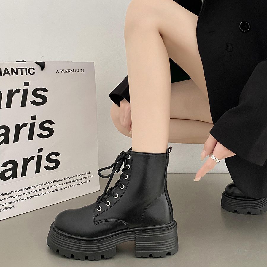 Botas cortas de estilo británi - Sock Boot Women reseña y precio
