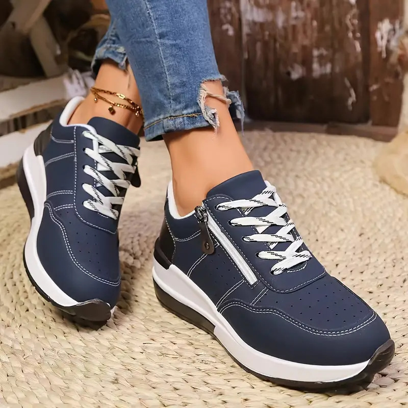 Zapatillas de deporte con plat - Oxford Lace Up Women reseña y precio