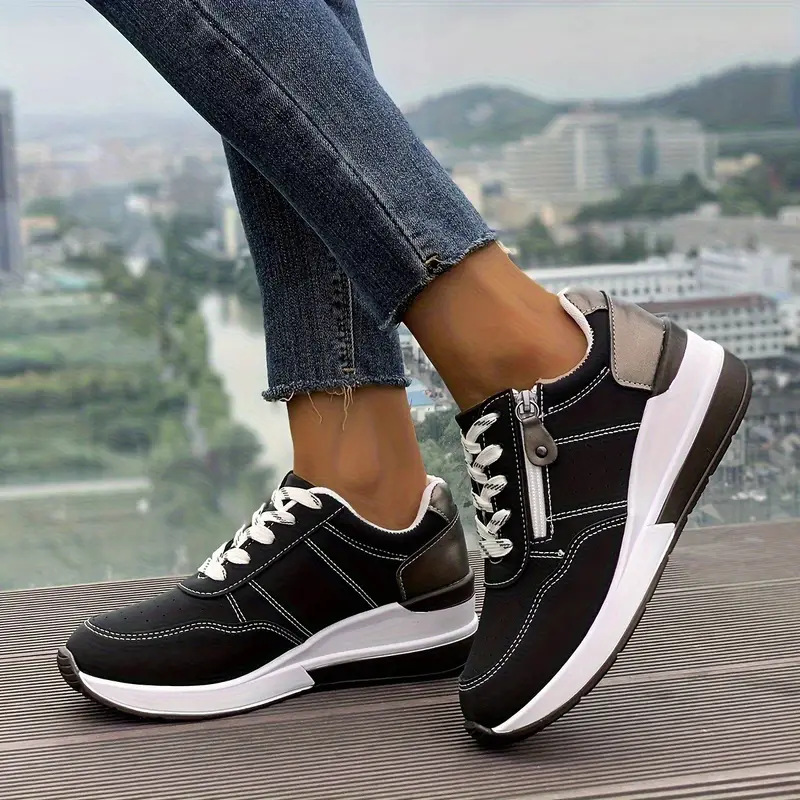 Zapatillas de deporte con plat - Oxford Lace Up Women reseña y precio