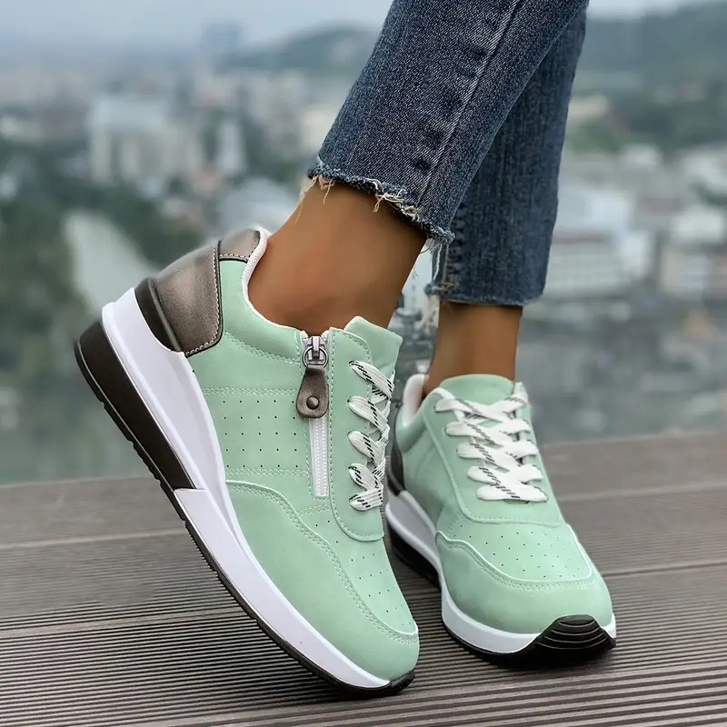 Zapatillas de deporte con plat - Oxford Lace Up Women reseña y precio