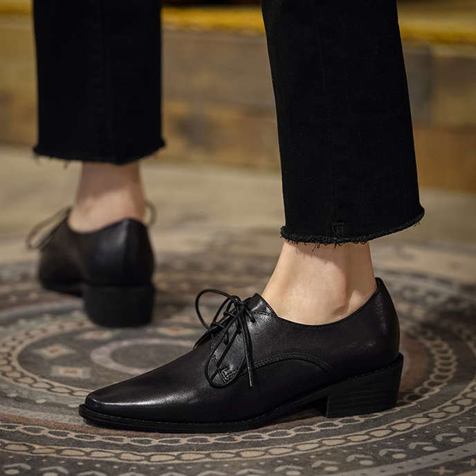 Zapatos de mujer de cuero de v - Oxford Lace Up Women reseña y precio