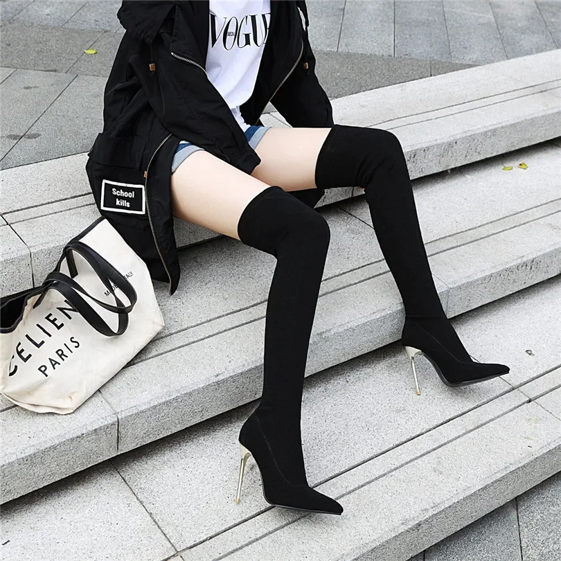 Botas por encima de la rodilla - Sock Boot Women reseña y precio