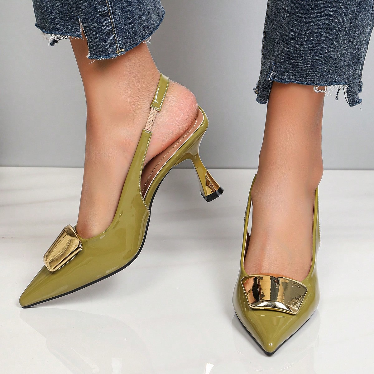 Elegantes zapatos de tacón con - Women'S Shoes Clogs reseña y precio