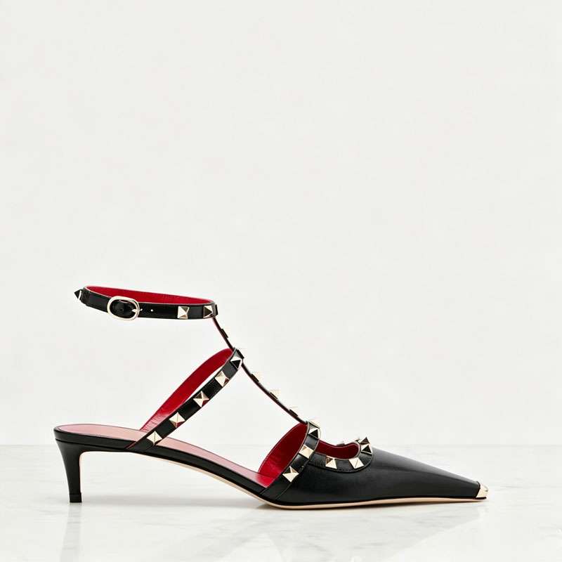 Sandalias de tacón bajo con re - Women'S Shoes Quality reseña y precio