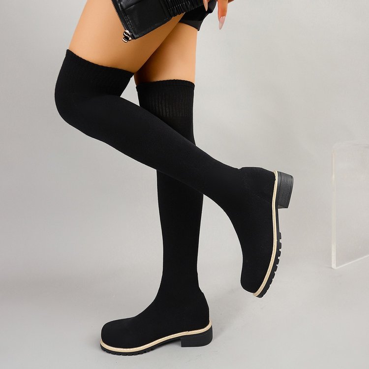 Botas de punto sencillas de co - Sock Boot Women reseña y precio