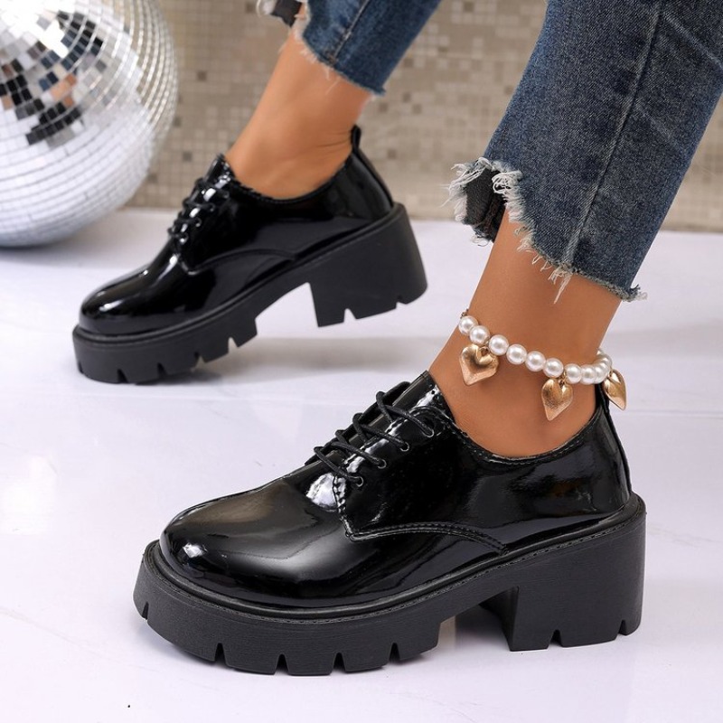 Zapatos Planos de Plataforma N - Oxford Lace Up Women reseña y precio